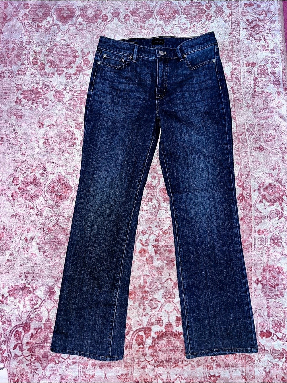 Talbots Barely Boot Jean Bootcut Jeans in Blue Waist 8